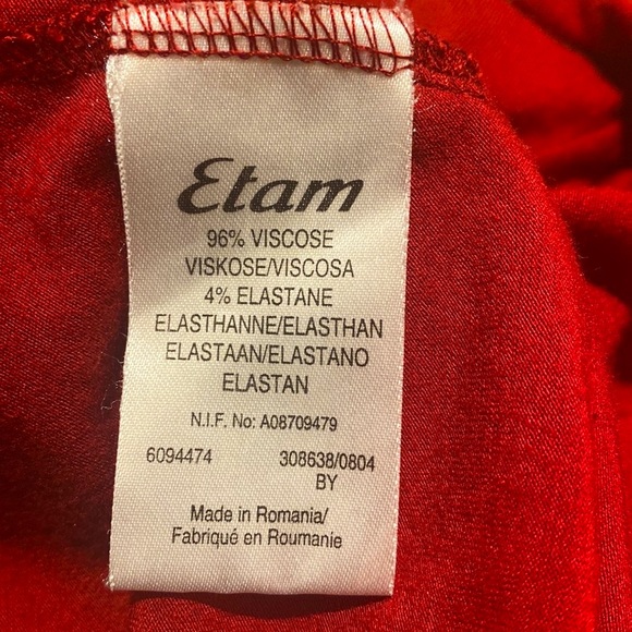 Etam vintage v-neck top - Picture 7 of 7